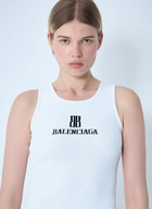 Balenciaga Logo Motif Tank Top