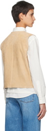Nothing Written Beige Loi Leather Vest