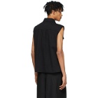AMI Alexandre Mattiussi Black Denim Sleeveless Shirt