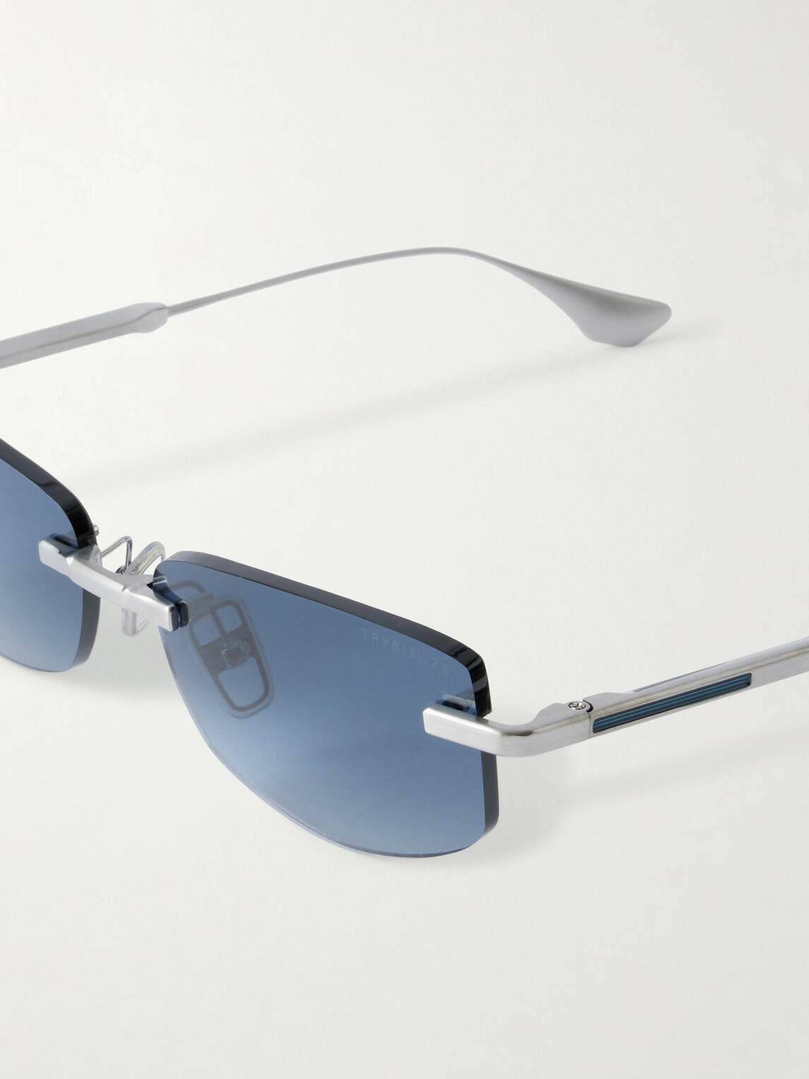DITA - Trysim.75 Square-Frame Silver-Tone Titanium Sunglasses
