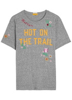 Mother The Rowdy Embroidered Jersey T-shirt Grey