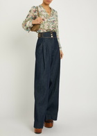 Etro Textured Floral-print Silk-blend Shirt Multicoloured 1