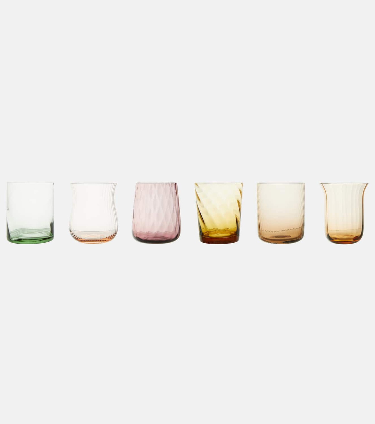 Bitossi Set of 6 glass tumblers