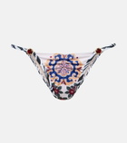 Bananhot Pracy embellished printed bikini bottoms