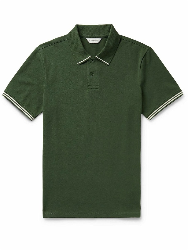 Photo: Club Monaco - Stretch-Cotton Piqué Polo Shirt - Green