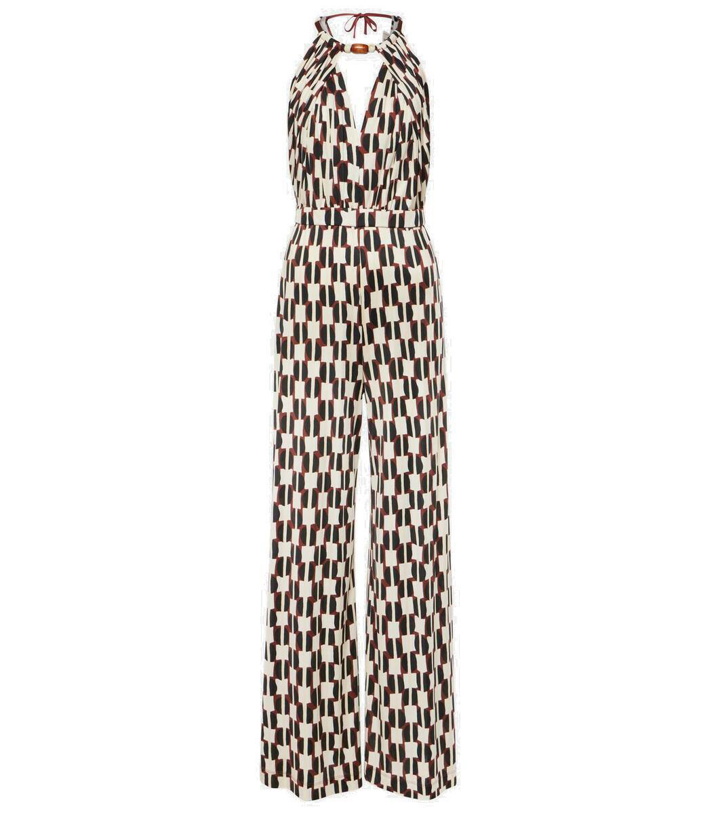 Photo: Diane von Furstenberg Tai printed halterneck jumpsuit