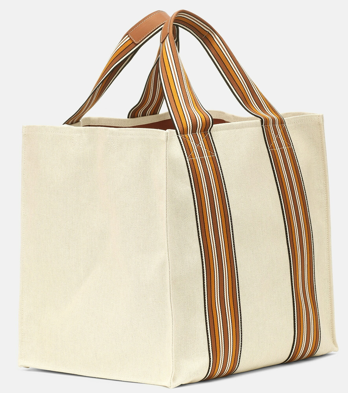 直営店【Loro Piana】The Suitcase Stripe Bag トートバッグ The Suitcase Stripe Mini canvas tote bag in multicoloured