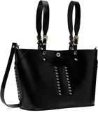 Toga Pulla Black Big Leather Tote