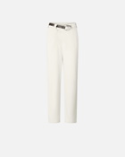 Pinko Reimagine By Pinko X Patrick Mc Dowell Trousers With Crossover And Belt Birch Beige