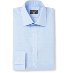 Emma Willis - Prince of Wales Checked Cotton Shirt - Blue