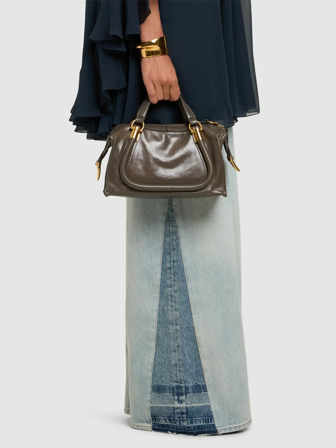 CHLOÉ Paraty 24 Shiny Leather Bag