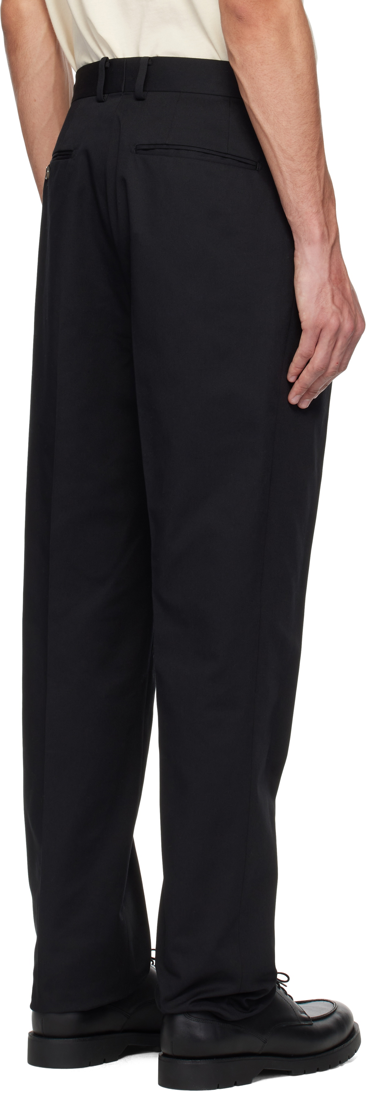WACKO MARIA Black Pleated Trousers