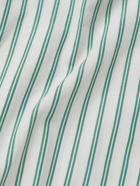 TEKLA - Striped Organic Cotton-Poplin Pyjama Shirt - Green