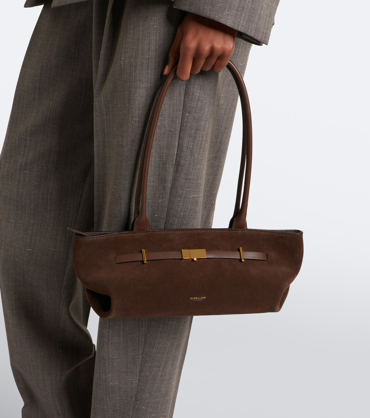 DeMellier New York suede shoulder bag