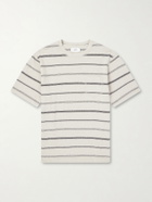 Mr P. - Striped Cotton-Jersey T-Shirt - Neutrals