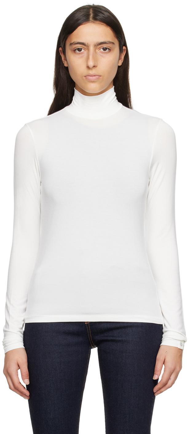 rag & bone White Luca Turtleneck Rag and Bone