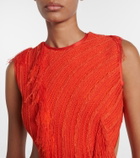 Xu Zhi Fringed open-back maxi dress