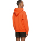 Second/Layer Orange Oversized Raglan Hoodie