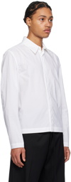 MM6 Maison Margiela White Detachable Pouch Shirt