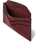 Valextra - Pebble-Grain Leather Cardholder - Red