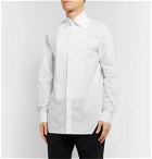 Bottega Veneta - White Bib-Front Cotton-Poplin Shirt - White
