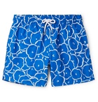 Derek Rose - Maui 25 Slim-Fit Mid-Length Printed Swim Shorts - Blue