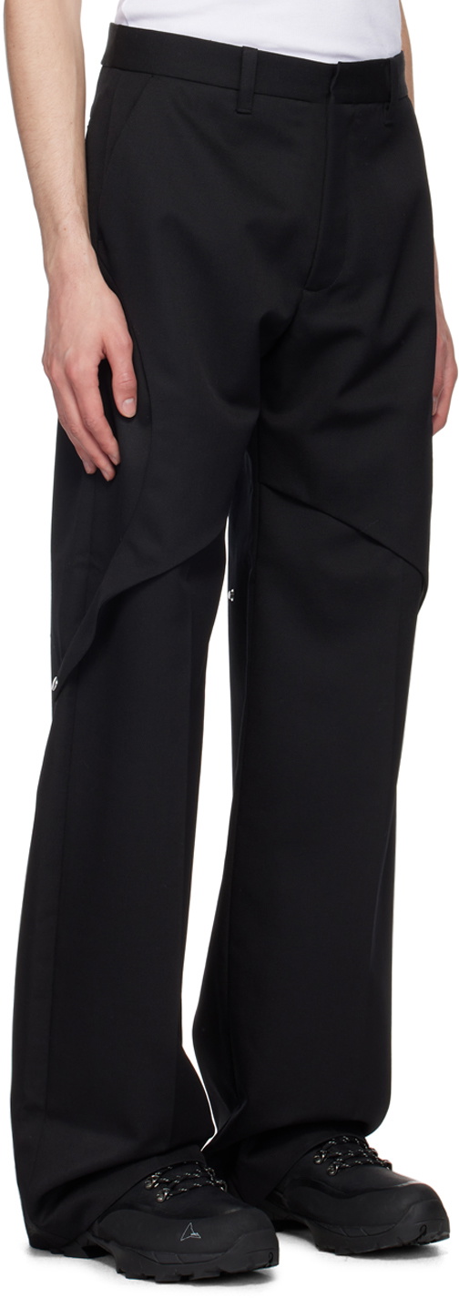 HELIOT EMIL Black Robur Tailored Trousers
