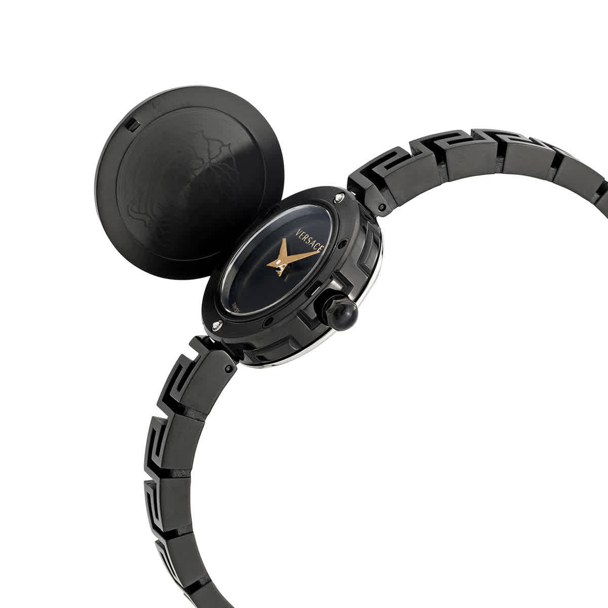 Versace Medusa Secret Quartz Black Dial Ladies Watch VEZ500321