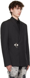 Givenchy Gray U-Lock Blazer