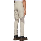 Arnar Mar Jonsson Grey and Beige Patch Engineered Track Trousers