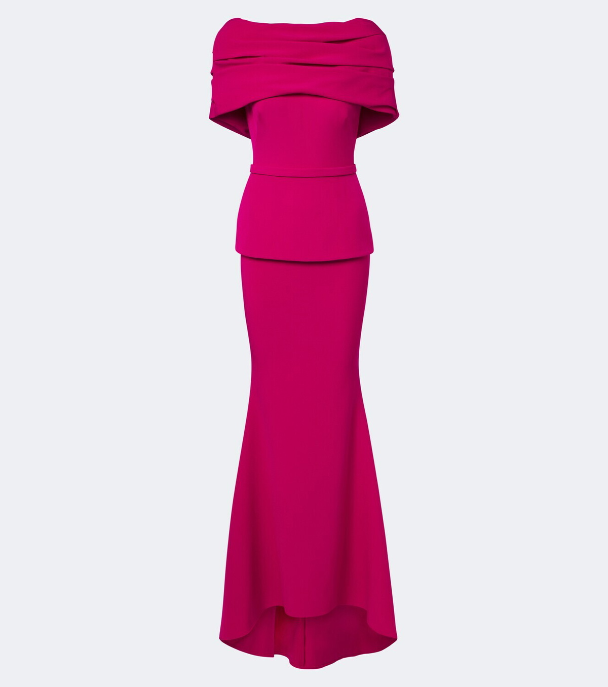 Safiyaa Loura off-shoulder crêpe gown