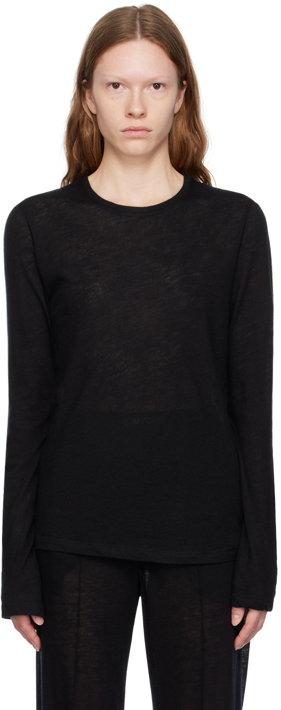 TOM FORD Black Crewneck Sweater