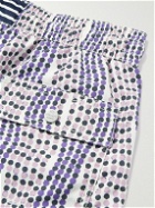 Atalaye - Baleak Mid-Length Printed Recycled Swim Shorts - Purple
