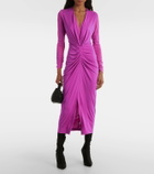 Diane von Furstenberg Hades gathered jersey midi dress