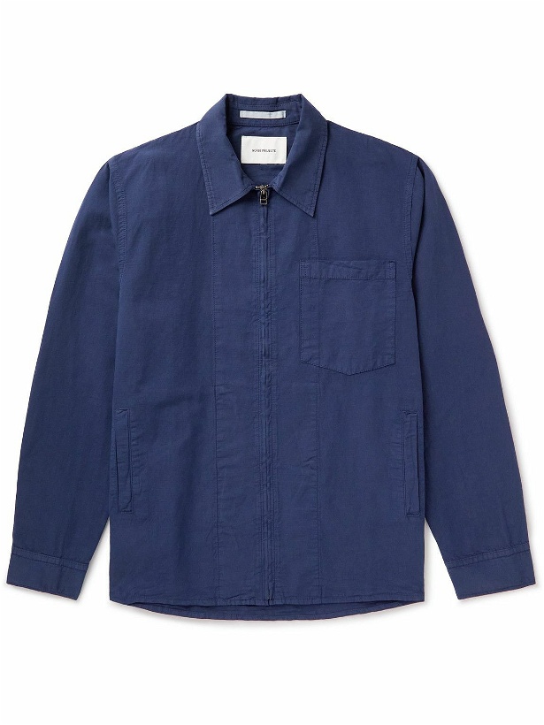 Photo: Norse Projects - Julian Cotton and Linen-Blend Jacket - Blue