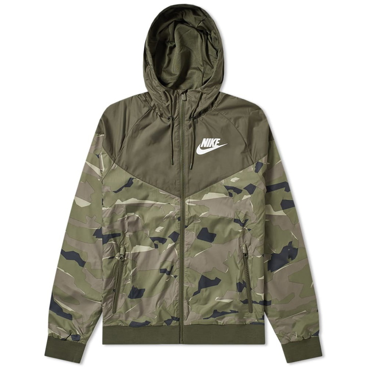 Photo: Nike Wind Runner Camo Jacket Cargo Khaki & White