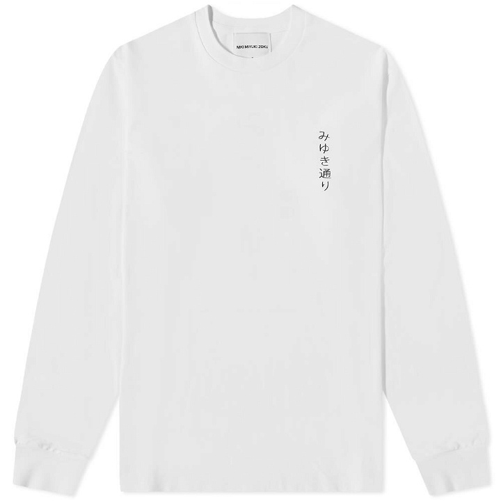 Photo: MKI Men's Long Sleeve Miyuki Street T-Shirt in White