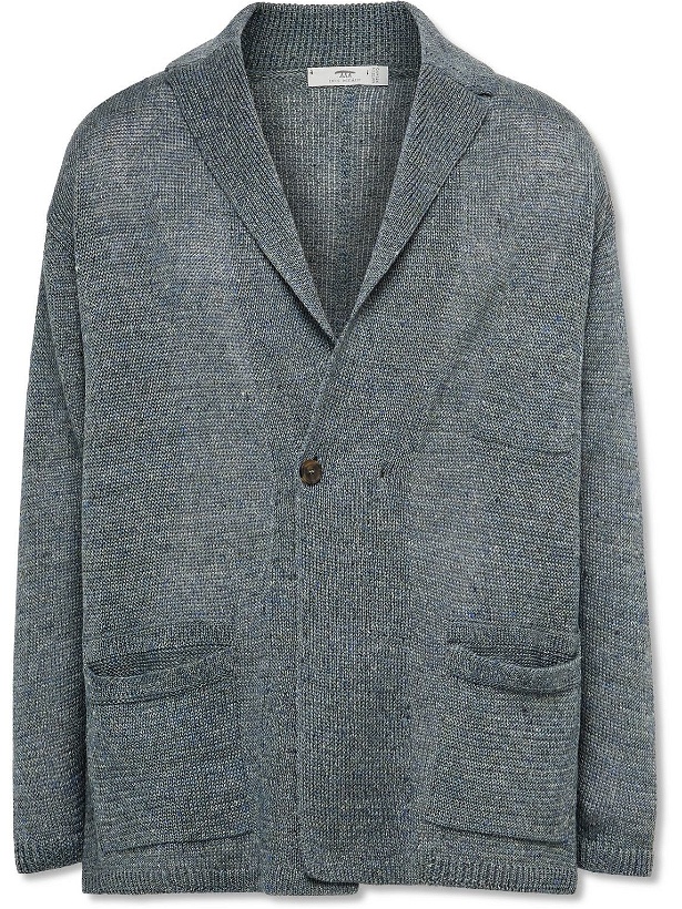 Photo: Inis Meáin - Relaxed Linen Cardigan - Blue