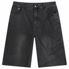 Umbro Men's Washed Drill Short in Black