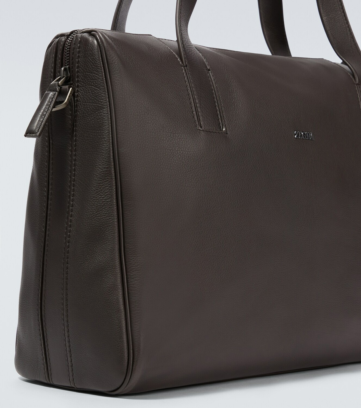 Zegna Leather duffel bag