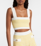 Posse Ari striped crop top