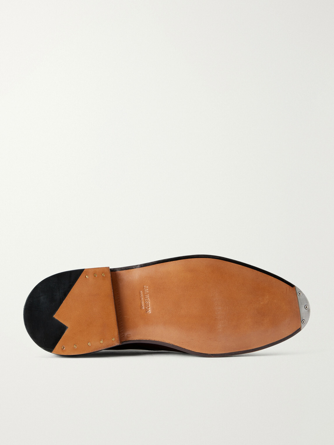 J.M. Weston - Half Hunt Leather Derby Shoes - Brown