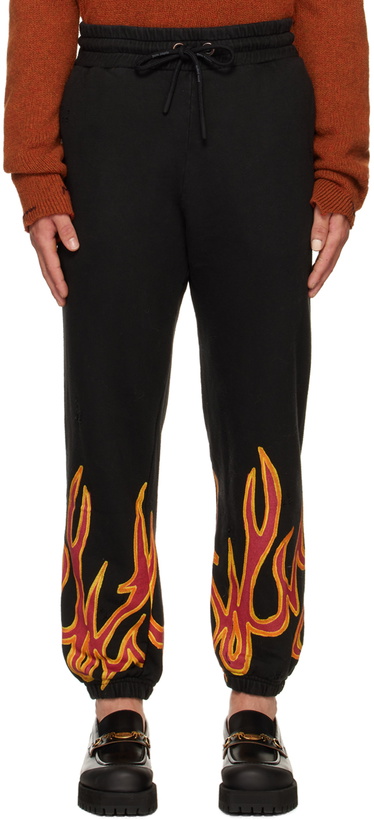 Photo: Palm Angels Black Flame Lounge Pants