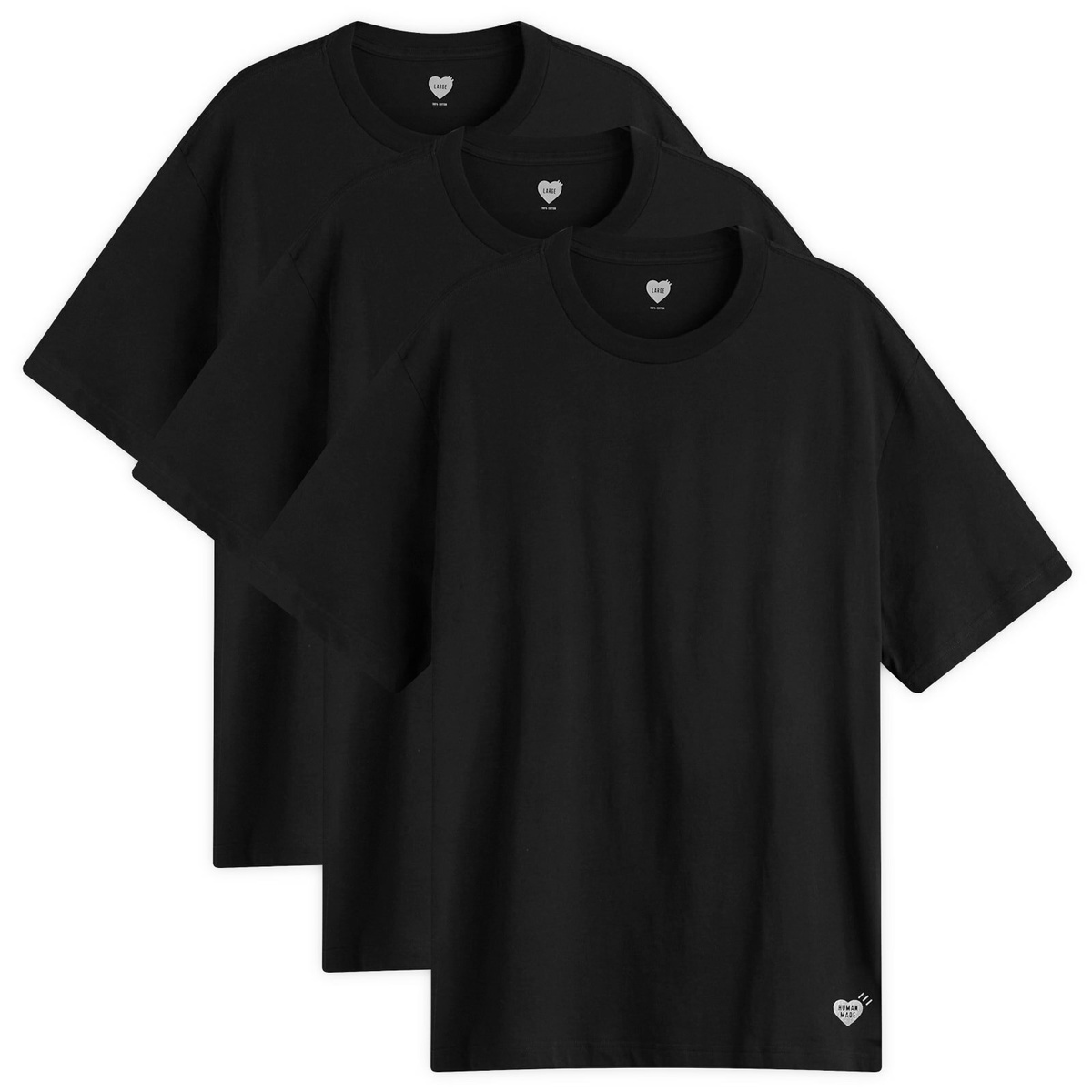 Human Made Men's zip-up l/s t-shirt in Black Human Made