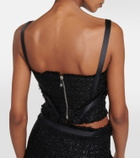 Versace Bouclé bustier