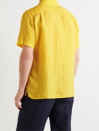 120% - Slim-Fit Linen Shirt - Yellow