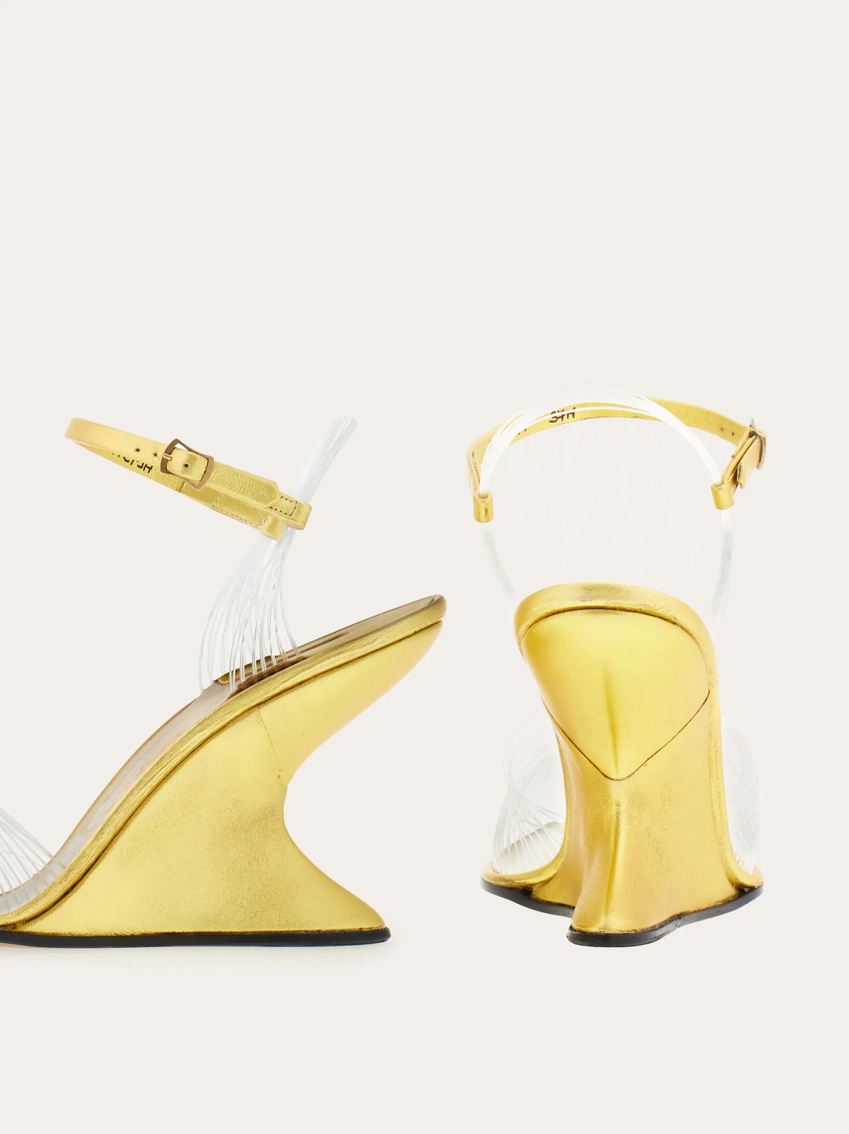 Ferragamo Womens Invisibile (1947) in Gold