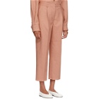 Acne Studios Pink Wool and Cashmere Flannel Trousers