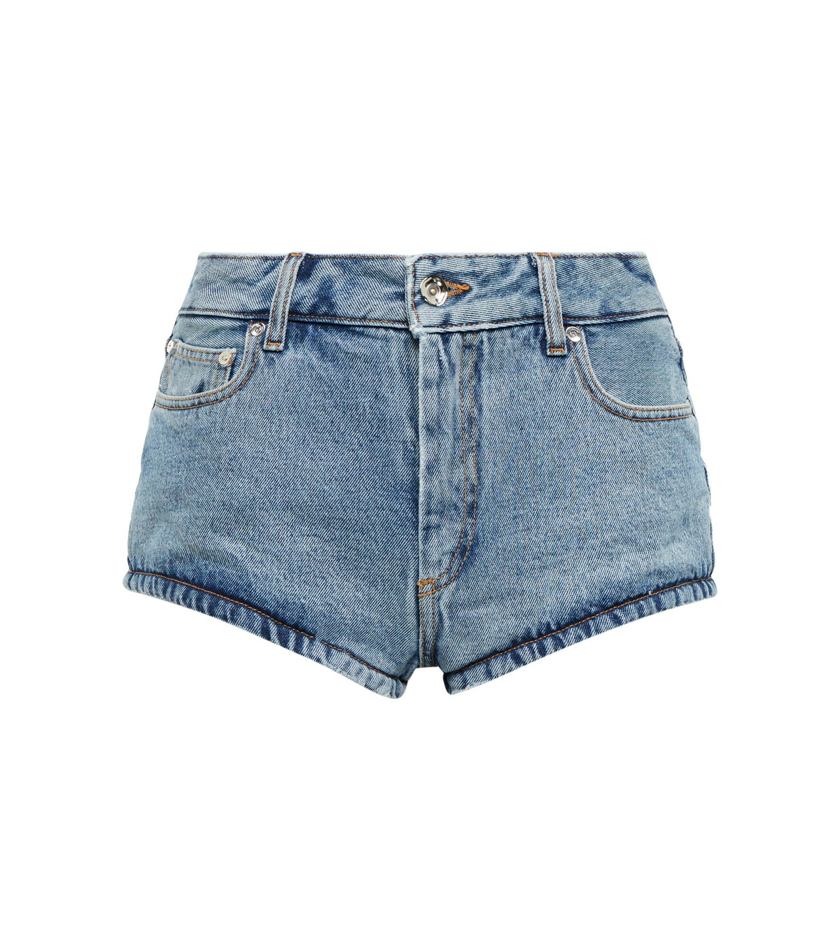 Off-White - High-rise denim shorts Off-White