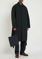 Calvin Klein Belted Nylon Trench Coat Black